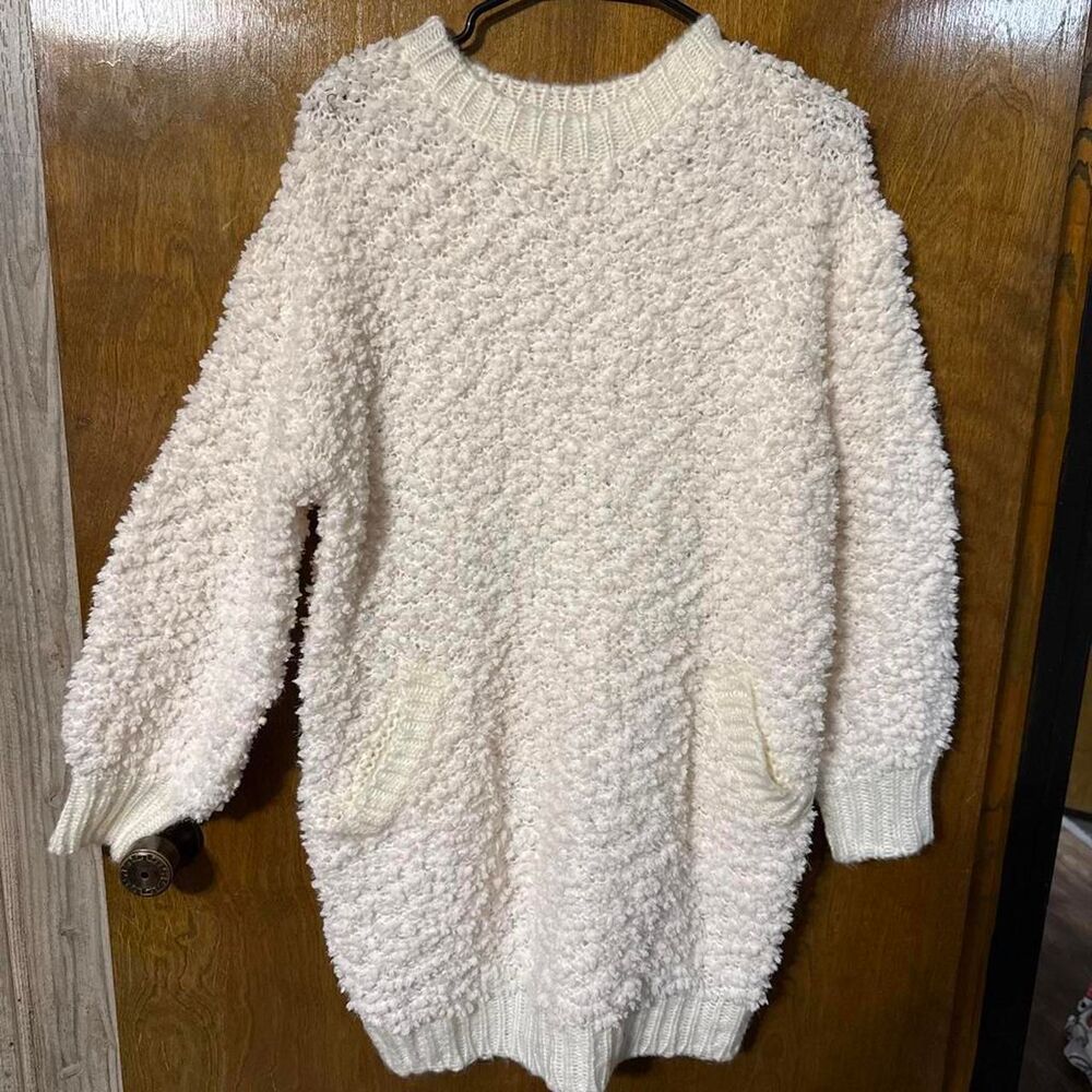 Unbranded Women's White and Cream Dress